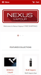 Mobile Screenshot of nexusvapour.com